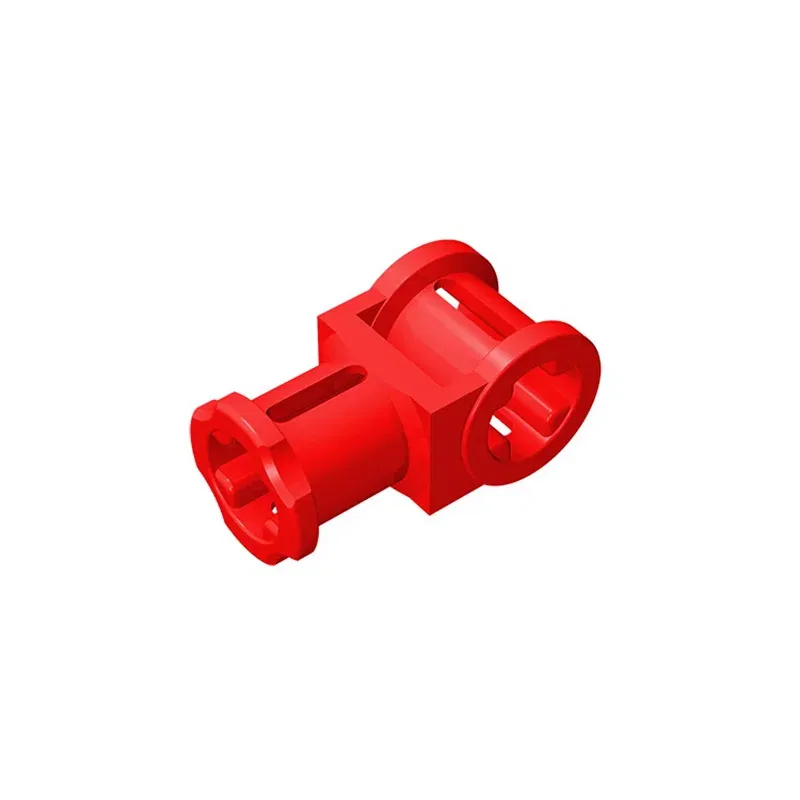 Color: Red - Rainbow Pig MOC Particles 32039 42135 High-Tech Axle Connector with Axle Hole Building Blocks Parts Kids DIY Educational Toys