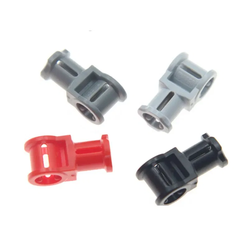 Color: Red - Rainbow Pig MOC Particles 32039 42135 High-Tech Axle Connector with Axle Hole Building Blocks Parts Kids DIY Educational Toys