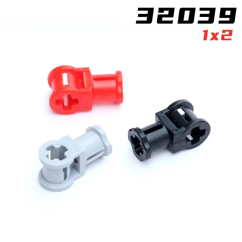 Color: Red - Rainbow Pig MOC Particles 32039 42135 High-Tech Axle Connector with Axle Hole Building Blocks Parts Kids DIY Educational Toys