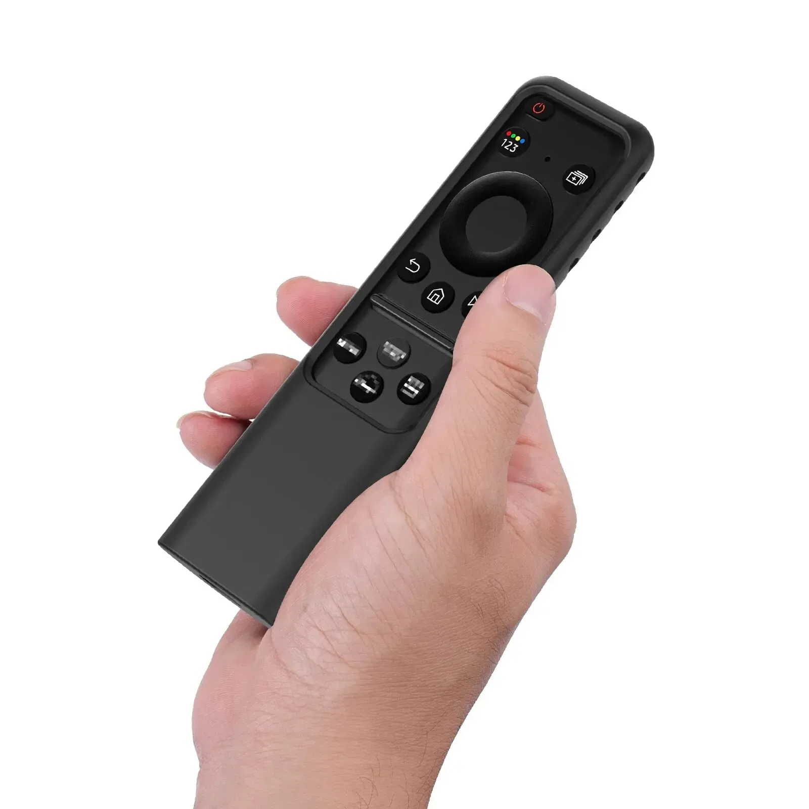 Color: light yellow - Silicone Remote Cover for Samsung 2023 TM2360E BN59 01432A TM2361E BN59 01455E Samsung Smart TV Remote Anit Lost with Lanyard