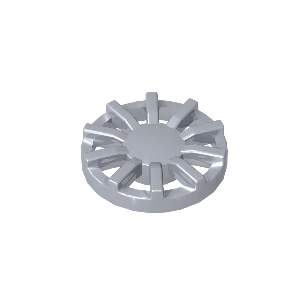 Color: Wood - Gobricks GDS-21262 Wheel Cover 7 Spoke Y Shape - for Wheel 18976 compatible with lego 18978B Assembles Building Blocks