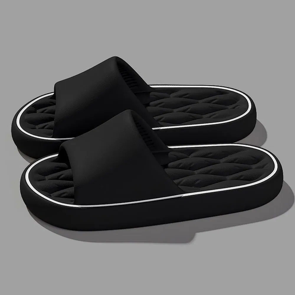 Color: Clear, Shoe Size: 44-45, Ships From: CHINA - BASATU Fashion Summer Cartoon Home Shoes Non-slip Soft Slides Lithe Comfort Sandals Men Women Couple Slippers Trendy Slippers