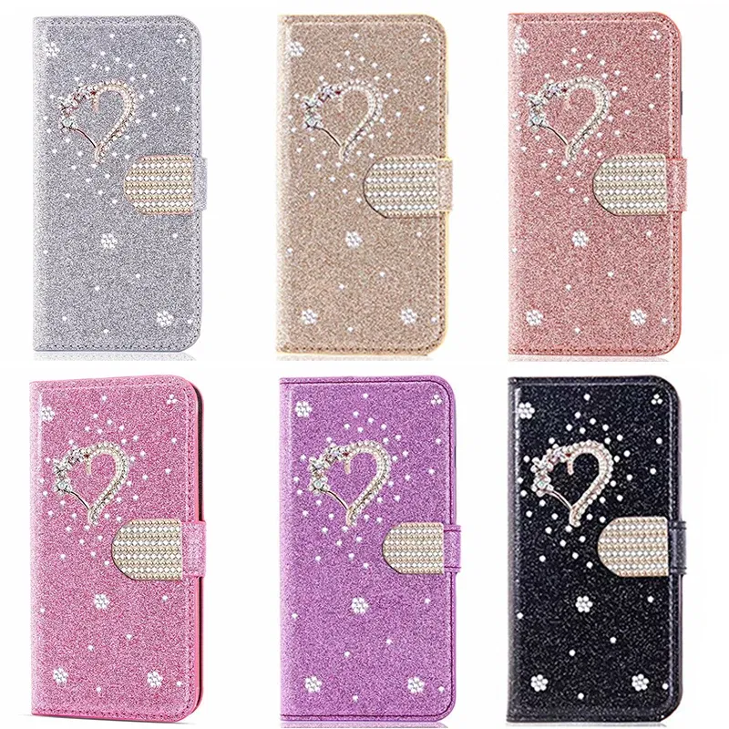 Color: Gold, Material: Wood - Glitter Wallet Leather Case For Samsung Galaxy S25 FE S24 Ultra S23 Plus S22 S21 A35 A36 A56 A55 A13 A14 A15 A16 A26 A34 A33 A54