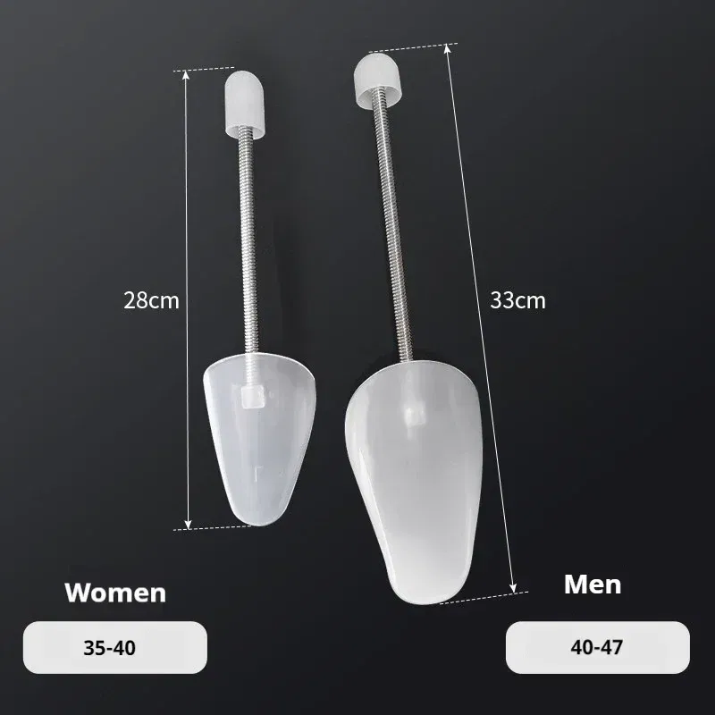 Color: Beige, Ships From: CHINA - Household 1 Pairs Plastic shoes Holder Stretcher Shaper Adjustable Length Shoe Trees Support Prevent Deformation Wrinkle Crease