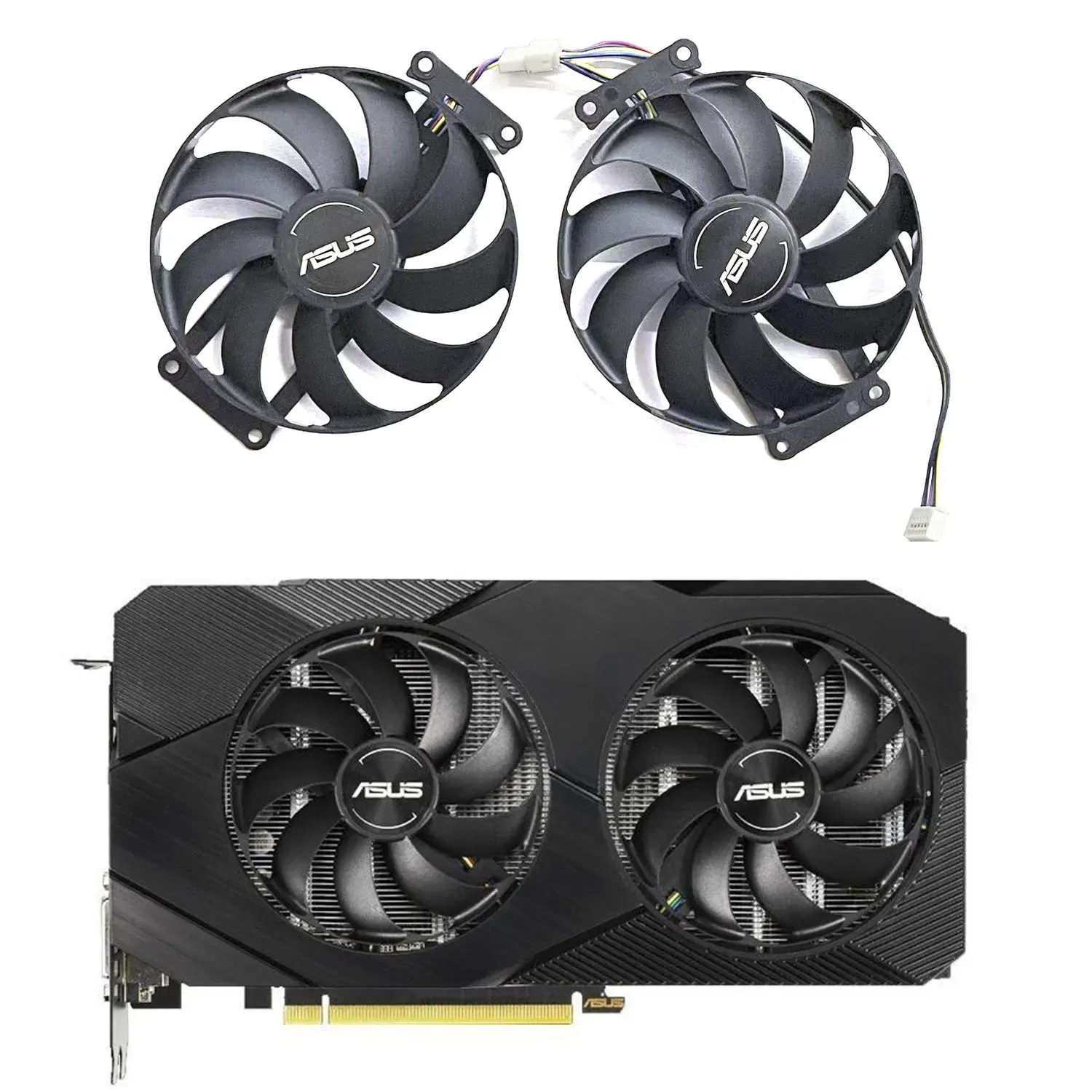 FDC10H12S9-C T129215SU 6PIN RTX 2060 Super GPU Fan for ASUS GTX 1660 1660Ti Dual EVO OC RTX2070 Graphics Card Cooler Fan