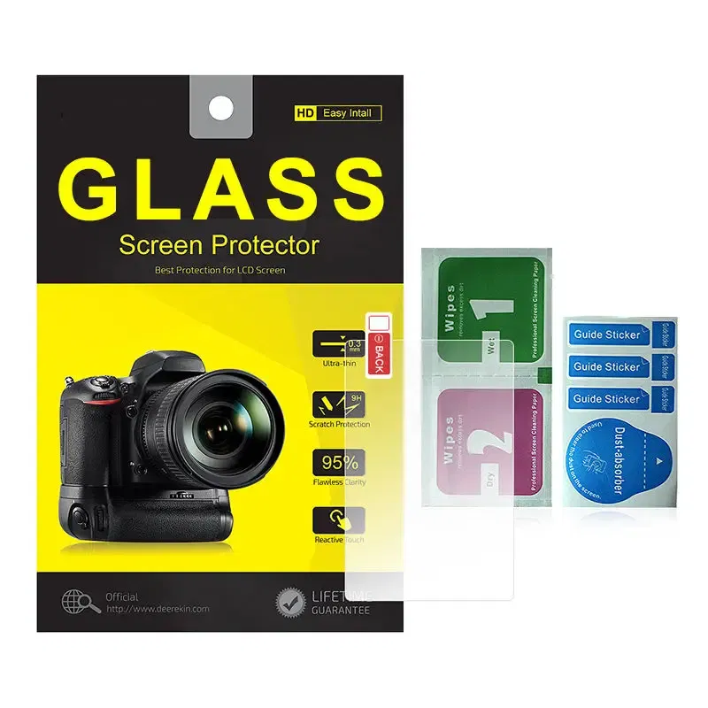 Color: Yellow - 2PCS 9H Tempered Glass Screen Protector Film for Canon G7X G7XII G7X Mark III G5X G5XII G9X G9XII