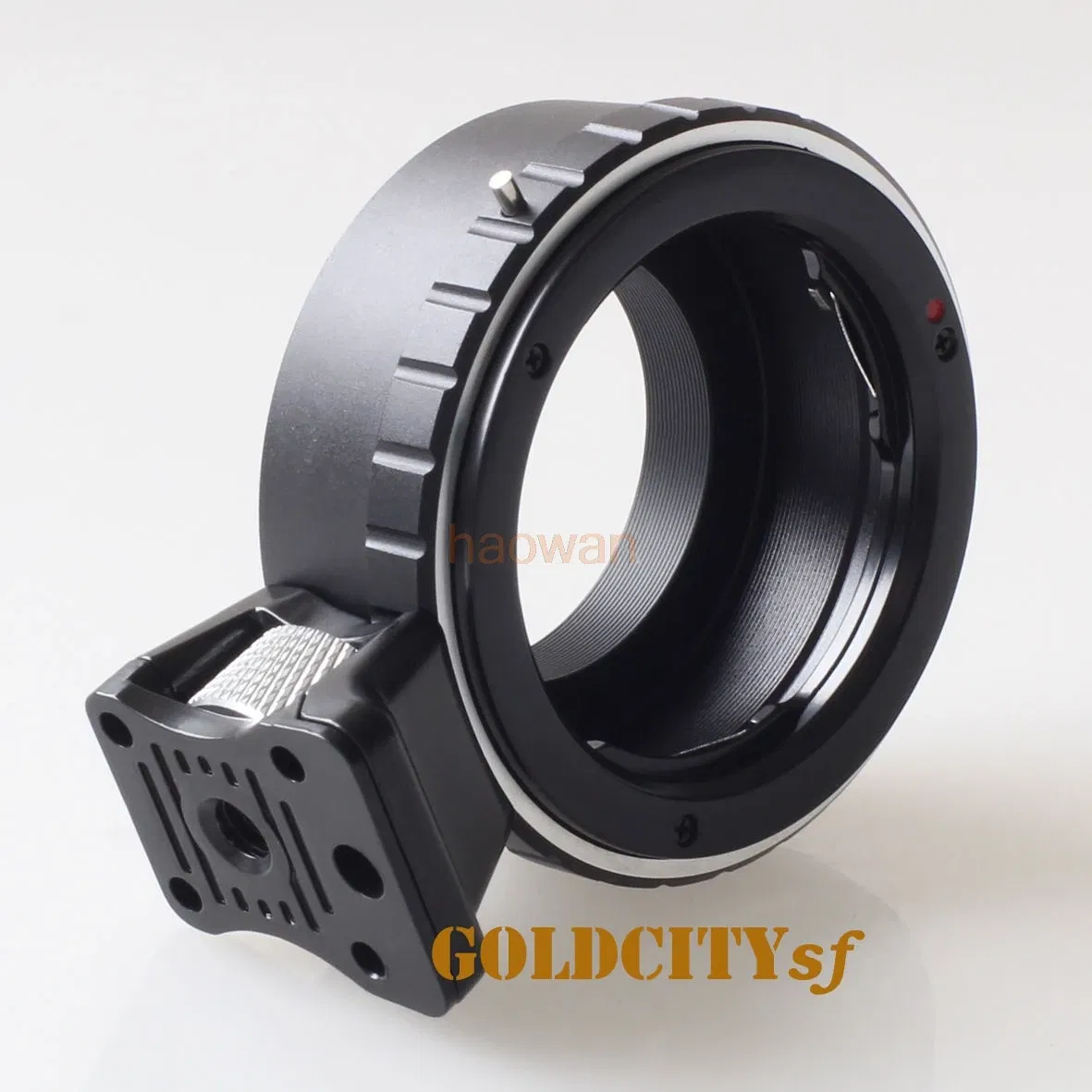 Color: Blue - Adapter ring with tripod for Minolta MD MC Lens to panasonic M43 G1 GH1 GF1 GF3 GX8 G7 GF7 GH4 GM1 GX7 GF6 EM5 EM1 EM10 camera