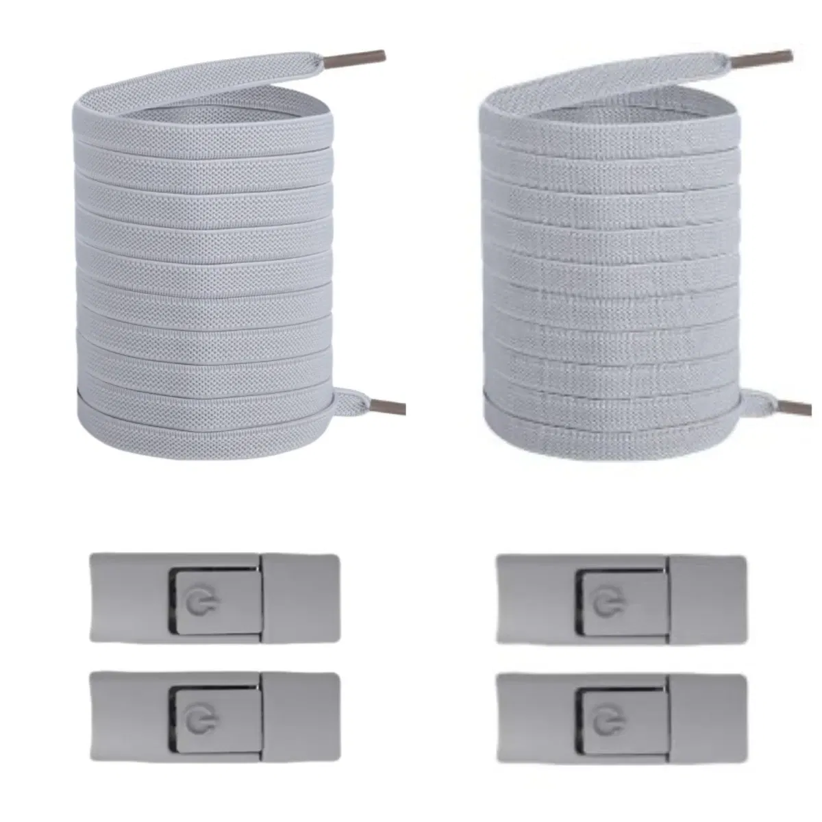 Color: Gold - 2/4/10pairs Without Ties Elastic Laces No Tie Shoe Laces Press Lock Shoelaces Sneaker Kids Adult 8MM Widened Flat Shoelace