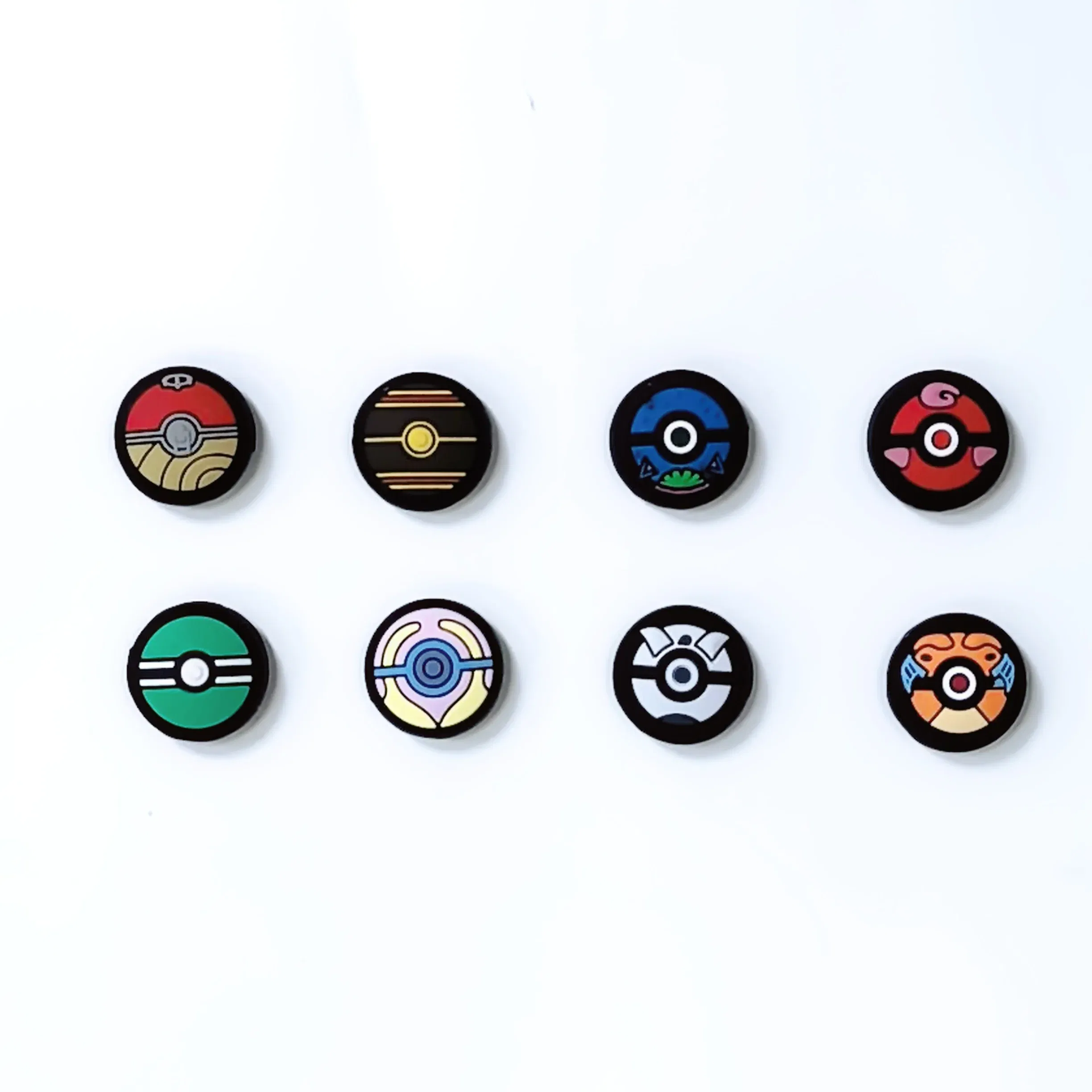 Color: Blue - 8pcs Cartoon Silicone Analog Thumb Grip Caps Compatible with Nintendo Switch OLED/Switch Lite/Switch Joystick Protective Cover