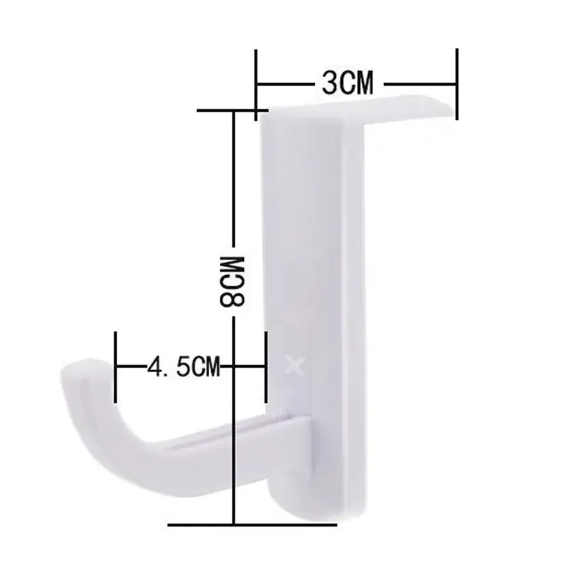 Color: WHITE - Headphones Accessories Headphone Stand Universal Headphone Headset Hanger Wall Hook PC Monitor Earphone Stand Rack