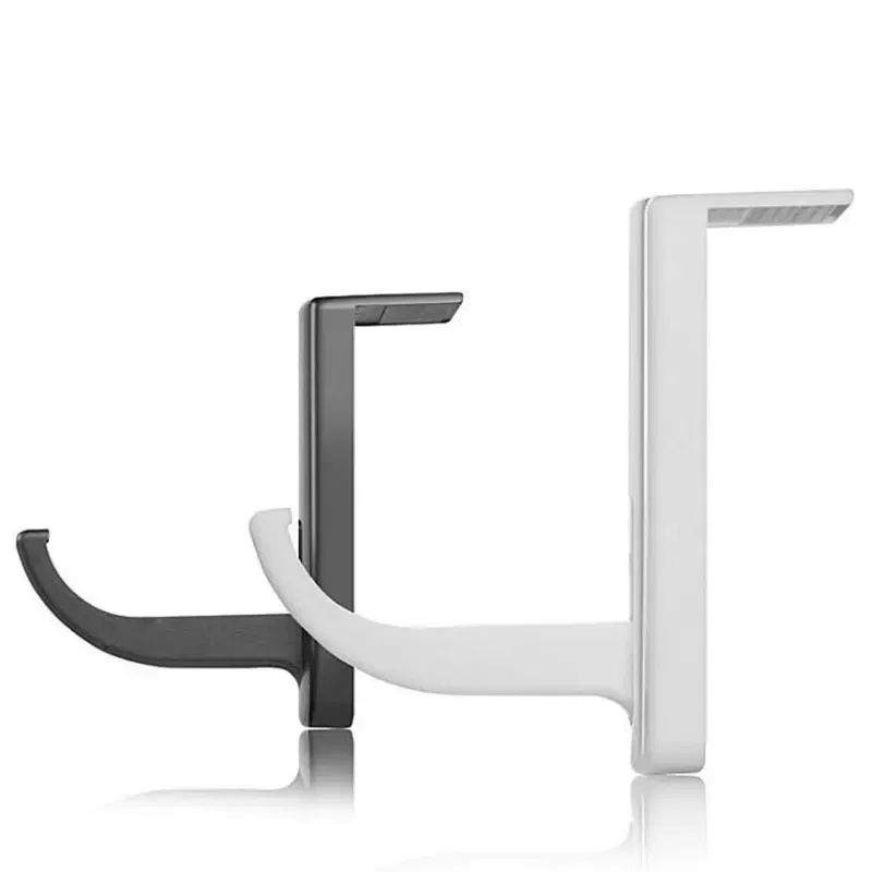 Color: WHITE - Headphones Accessories Headphone Stand Universal Headphone Headset Hanger Wall Hook PC Monitor Earphone Stand Rack