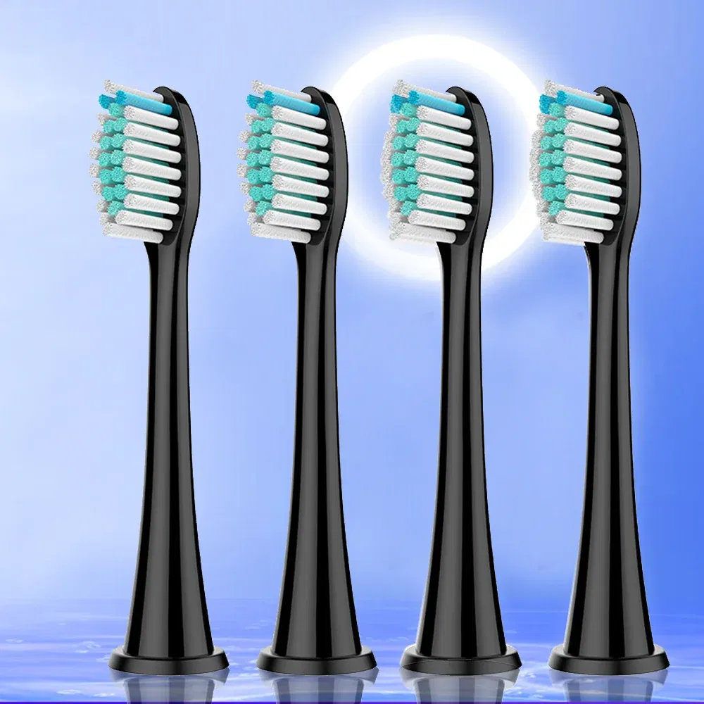 Color: Red - Electric toothbrush replacement head, Philips Sonicare toothbrush head, sonic vibration cleaning toothbrush head