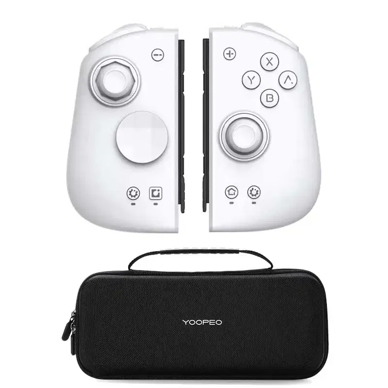Bundle: Bundle 1, Color: WHITE, Ships From: CHINA - New! M6s Gemini 2 Gamepad Console for Nintendo Switch Joy-con Game Handle Grip Bluetooth Wireless Controller for Switch OLED
