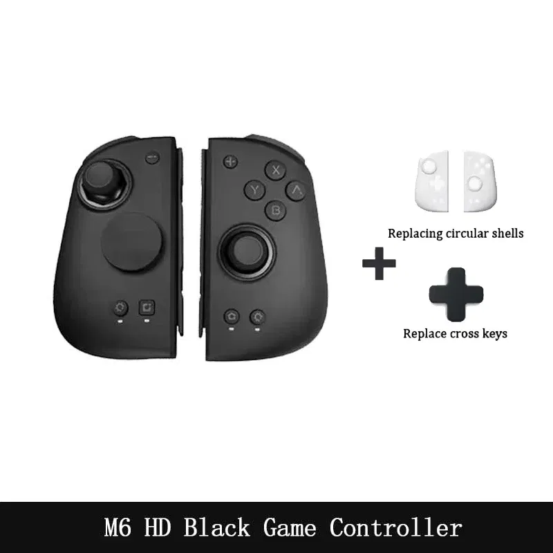 Bundle: Bundle 1, Color: WHITE, Ships From: CHINA - New! M6s Gemini 2 Gamepad Console for Nintendo Switch Joy-con Game Handle Grip Bluetooth Wireless Controller for Switch OLED
