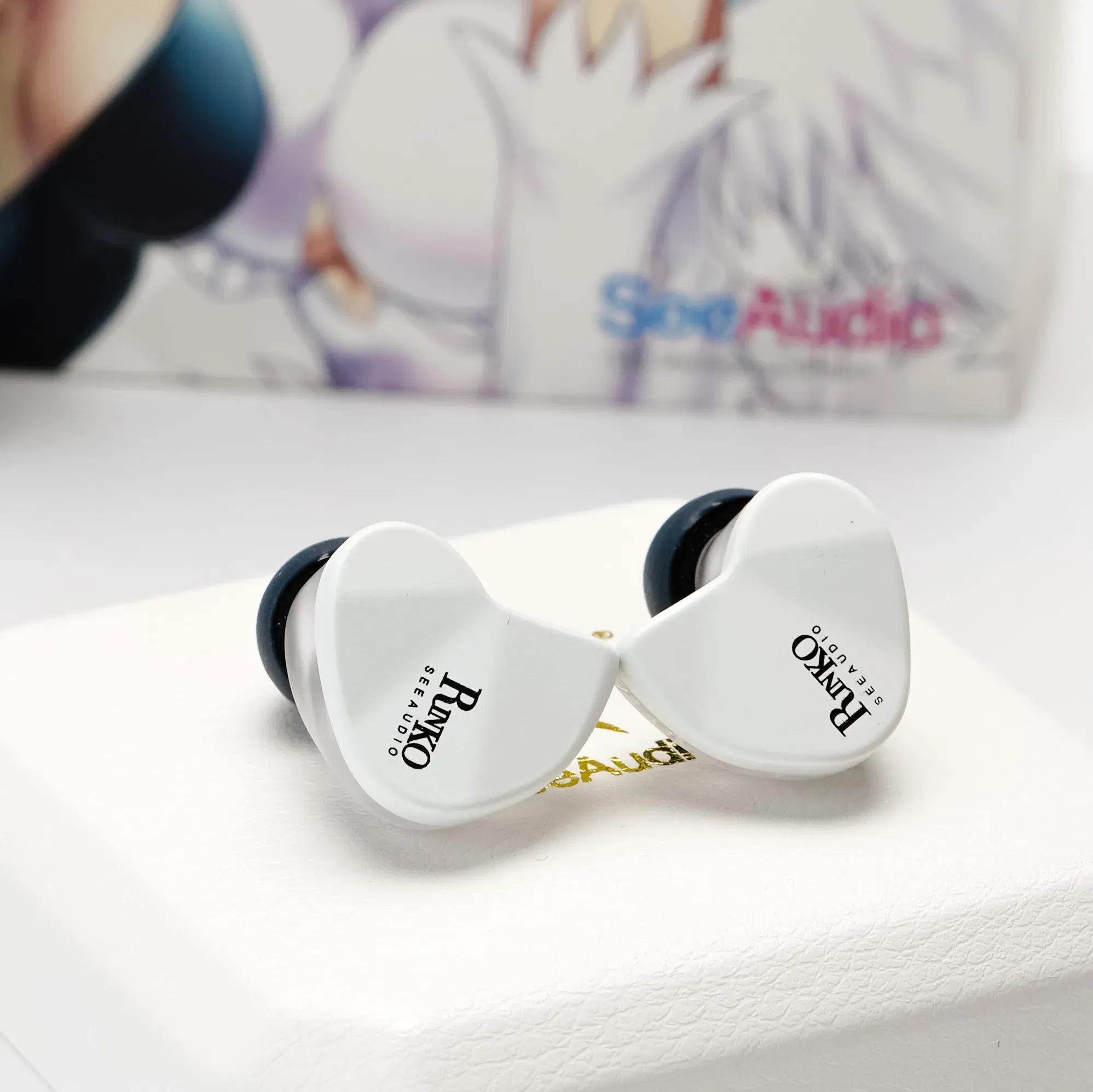 Color: WHITE - SeeAudio x Z Review White Rinko Hybrid Earphone 1DD+1Planar In-ear Monitors HiFi Wired Headphone J-POP Music Earbuds 2Pin 0.78