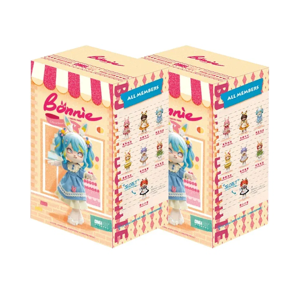 Color: Yellow - Bonnie Blind Box Toys Cute 1/12 Bjd Obtisu11 Jointed Doll Mystery Surprise Box Action Figure Kawaii Dolls Girls Christmas Gift