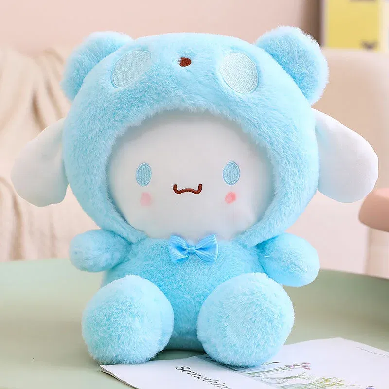 Color: LightCoral, Height: 11cm-30cm - kawaii Sanrio Plushies Toy Hello Kitty Cinnamonroll Pochacco Kuromi Plush Doll Cos Bear Cute Toys Children Birthday Gifts