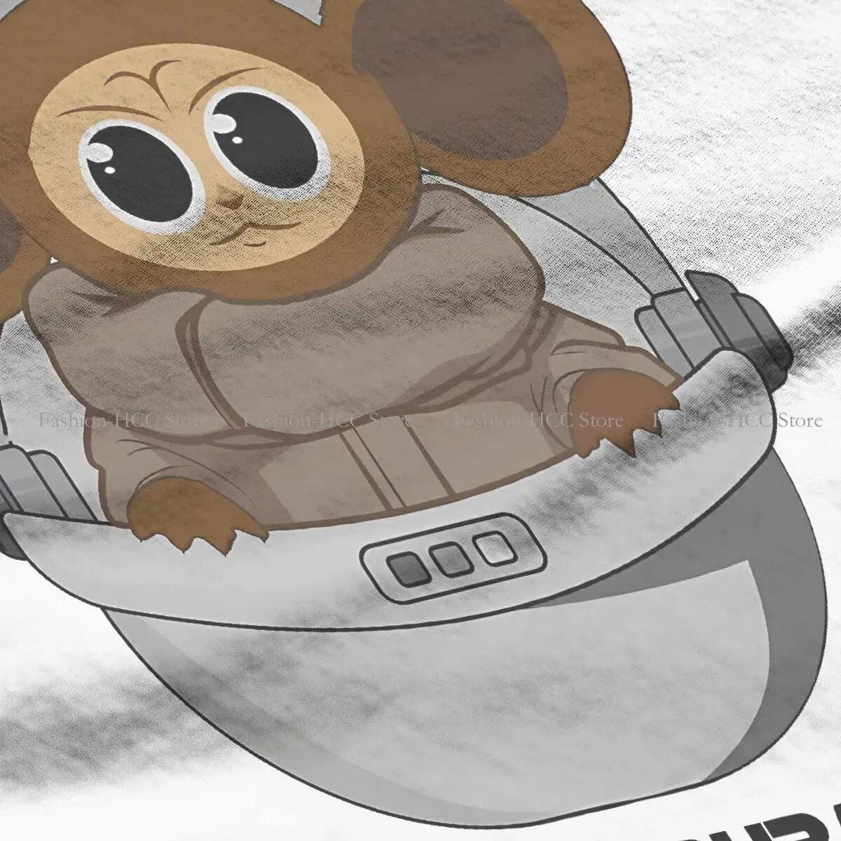 Color: black, Size: XXXL - Baby Newest Polyester TShirts Cheburashka Che Burashka Gena Russian Cartoon Female Style Streetwear T Shirt O Neck