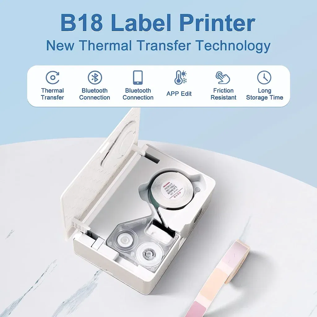 color: WHITE - NIIMBOT B18 Printer label,Tapes for Thermal Transfer Label Printer/Color label ,  for a long time without fading,14x30mm series.