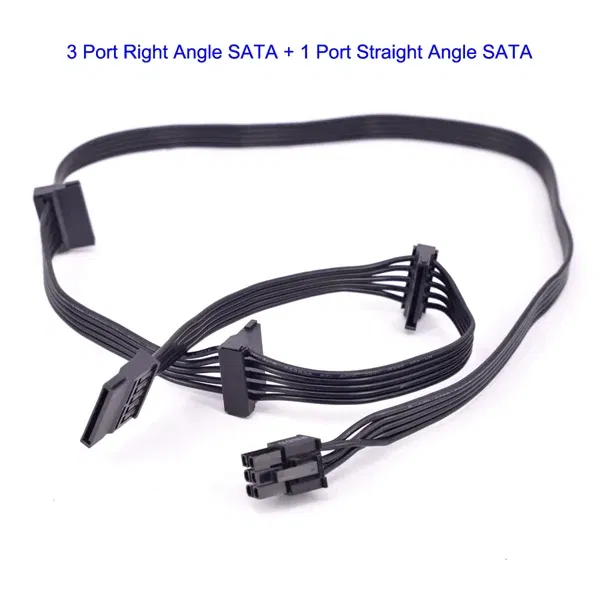 Color: Brown, Cable length: Other - For Seasonic FOCUS PLUS Gold FX Peripheral 4 Pin SATA IDE PCIe CPU Main Power ATX 24 Pin GPU VGA Card Power Supply Mining Cable
