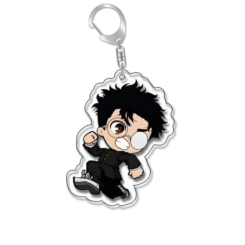 Color: Blue - Anime Dandadan Momocute Cartoon Key Ring Keychain Jewelry Girl Pendant Fashion Children Gift Accessories Bag Charms Acrylic