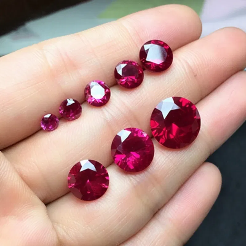 Color: RED COLOR, Item Diameter: 5mm - AAAA+ Large Red Ruby Round Cut VVS Gem 12.0mm 10.50ct Natural Mined Sri-Lanka Garnet Ruby
