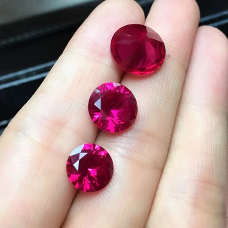 Color: RED COLOR, Item Diameter: 5mm - AAAA+ Large Red Ruby Round Cut VVS Gem 12.0mm 10.50ct Natural Mined Sri-Lanka Garnet Ruby