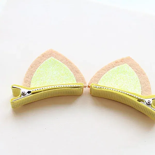 Color: Dark Grey - 2PCS New Plush Cat Ears Hairpins Girls Hair Clips Hair Accessories Women Sweet Cute Barrettes Kids Fashion Headwear Ornaments