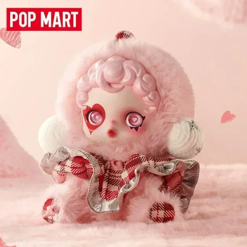 Color: Red - POPMART SKULLPANDA Winter Symphony Series SP Blind Box Guess Bag Plush Pendant Doll lovely Girl birthday present xmas Toys