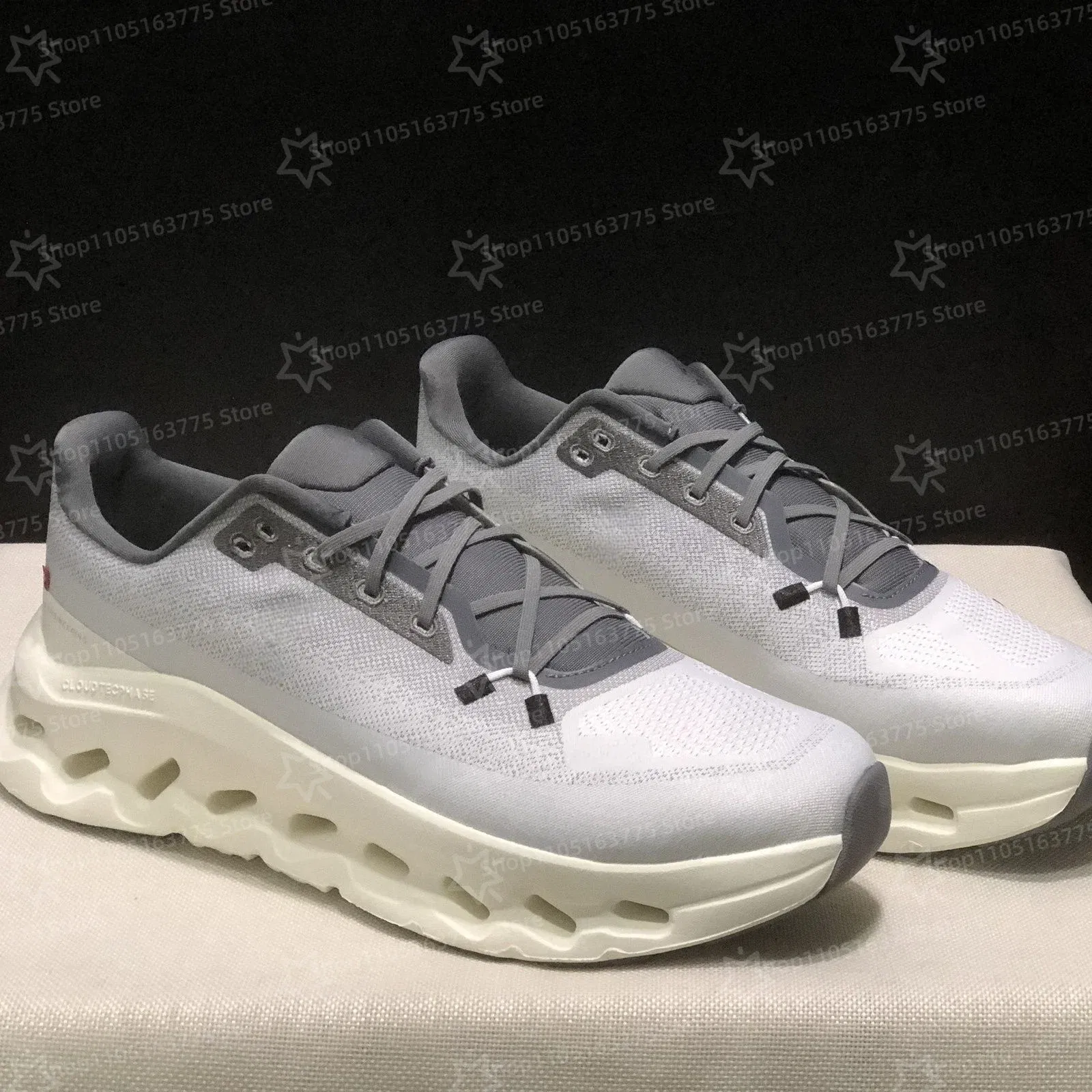 Color: Beige, Shoe Size: 37 - 2025 New casual shoes for men and women Cloudtilt couples lightweight and comfortable running shoes sports shoes size 36-45