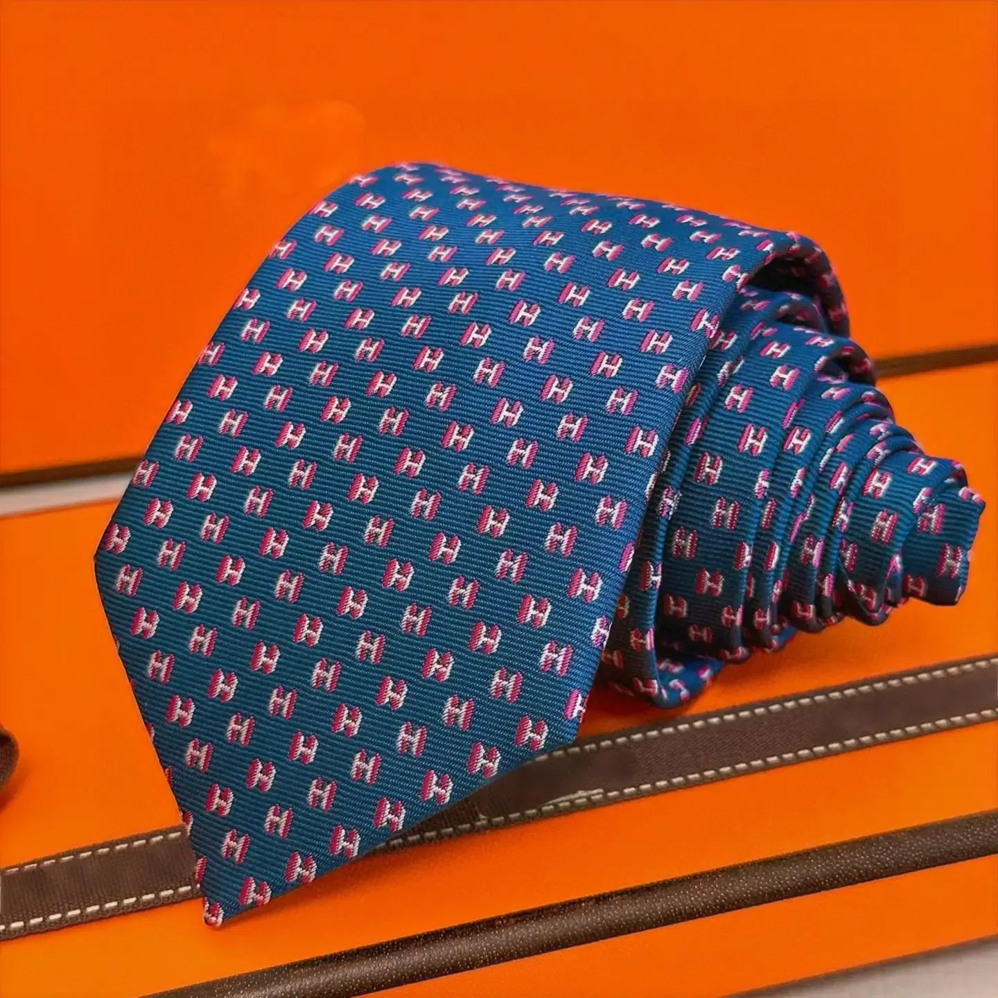 Color: black - Exclusive Silk Blended Tie, Charcoal Grey Herringbone Pattern, Handmade, High-end and Elegant, Highlighting Masculine Charm