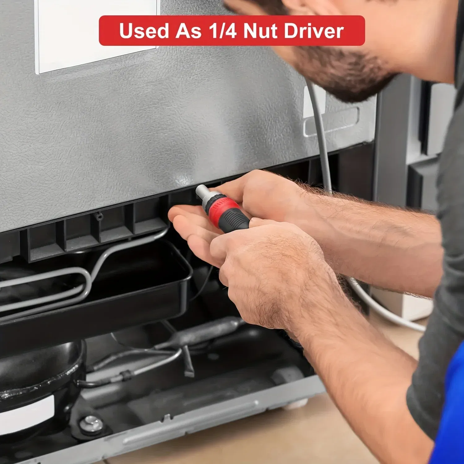 Color: Red, Ships From: CHINA - 13-in-1 Ratchet Screwdriver Set with Torx Safety, Flat Head, Phillips, Hex, Square, and 1/4" Nut Screwdrivers - All-in-One Repai