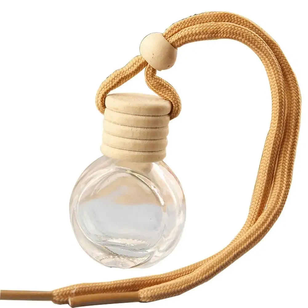Color Name: WHITE, Ships From: CHINA - 10ml Car Air Freshener Bottle Car Hanging Perfume Pendant Fragrance Empty Glass Perfume Diffuser Aromatherapy Decoration Bottle