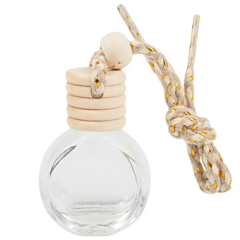 Color Name: WHITE, Ships From: CHINA - 10ml Car Air Freshener Bottle Car Hanging Perfume Pendant Fragrance Empty Glass Perfume Diffuser Aromatherapy Decoration Bottle