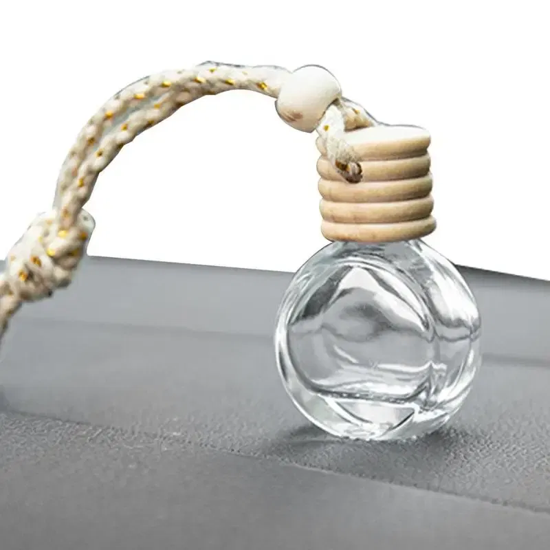 Color Name: WHITE, Ships From: CHINA - 10ml Car Air Freshener Bottle Car Hanging Perfume Pendant Fragrance Empty Glass Perfume Diffuser Aromatherapy Decoration Bottle
