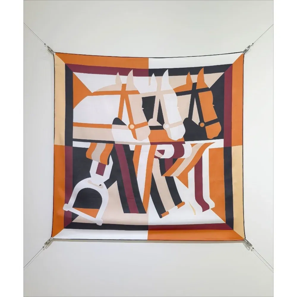 Color: Gold - 25 High-end Scarf Neck Collar Professional Scarf Headband New Small Square Towel Light Luxury Silk Scarf Headscarf Female Gift