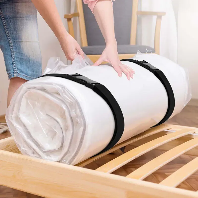 Color: green - 2pcs Travel Tied Black Durable Nylon Cargo Tie Down Luggage Lash Belt Strap Plastic Buckle Travel Kits Outdoor Camping Tool