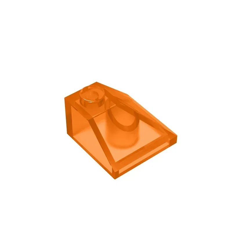 Color: Wood - Gobricks GDS-621 CORNER BRICK 2X2/45 OUTSIDE compatible with lego 3045 children's DIY Educational Building Blocks