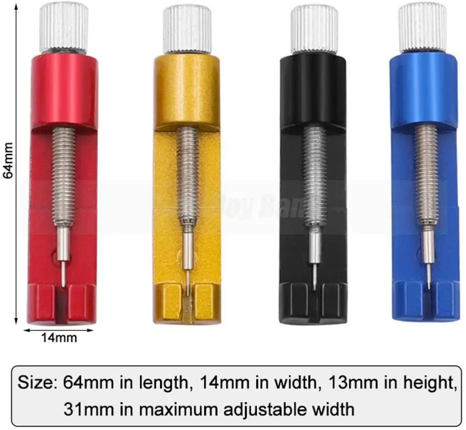 Color: Red, Ships From: CHINA - Metal Watchband Tools Watch Strap Repair Detaching Device Kits with Watch Pin Opener steel belt Adjust Tool Watch Accessories