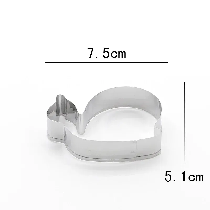 Snail Cookie Cutter Stainless Steel Biscuit Knife Baking Fruit Kitchen Tools Mold Embossing Printing