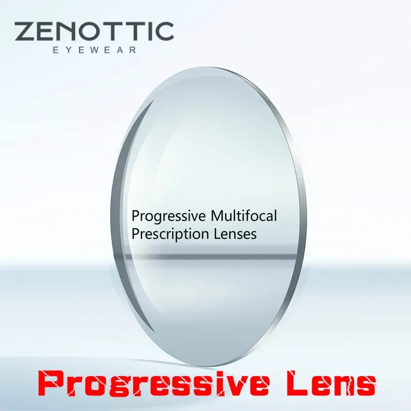Lenses Color: Blue, Lens Index: 1.61 - ZENOTTIC MR Progressive Multifocal Prescription Lenses Anti Resistance/Reading Anti-scratch Myopia Hyperopia Presbyopia Lenses