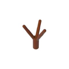 Color: Wood - Gobricks GDS-90064 Plant, Flower Stem with Bar compatible with leg 99249 Assembles Building Blocks