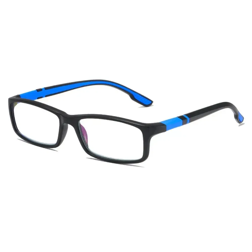 Frame Color: green, Eye Prescription: +100 - Reading Glasses Men Fashion Sports Anti-blue Light Blocking Reading Eyewear Grey Red TR90 Frame Presbyopia Eyeglasses