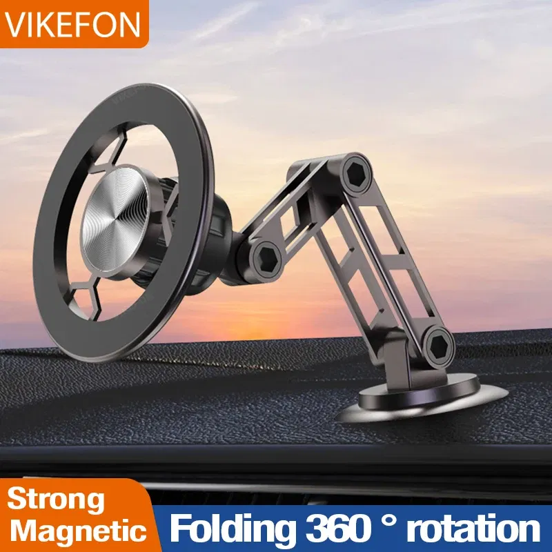 Color: black - Universal 360?° Rotation Magnetic Car Phone Holder Instrument desk support in Car For iPhone 15 14 13 12 Pro Max X Samsung Xiaomi