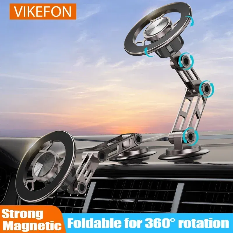 Color: black - Universal 360?° Rotation Magnetic Car Phone Holder Instrument desk support in Car For iPhone 15 14 13 12 Pro Max X Samsung Xiaomi