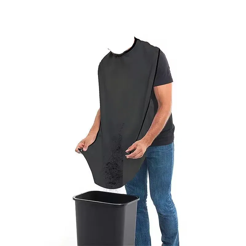 Color: Yellow - Male Shaving Apron Beard Catcher Cape Care Bib Face Shaved Hair Adult Bibs Shaver Cleaning Hairdresser for Man Clean Apron Gift