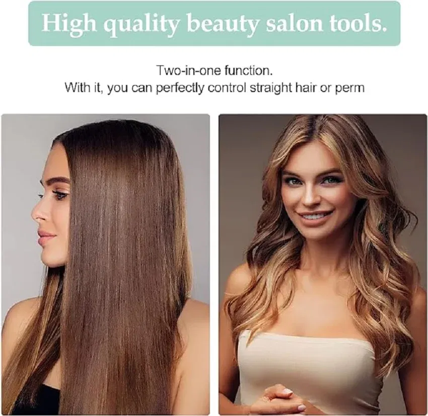 Color: Gold, Plug standard: UK - Mini Flat Iron For Travel Hair Straightener Small Portable Straightening Iron Ceramic Women Men Quick Easy Short Hair Styling