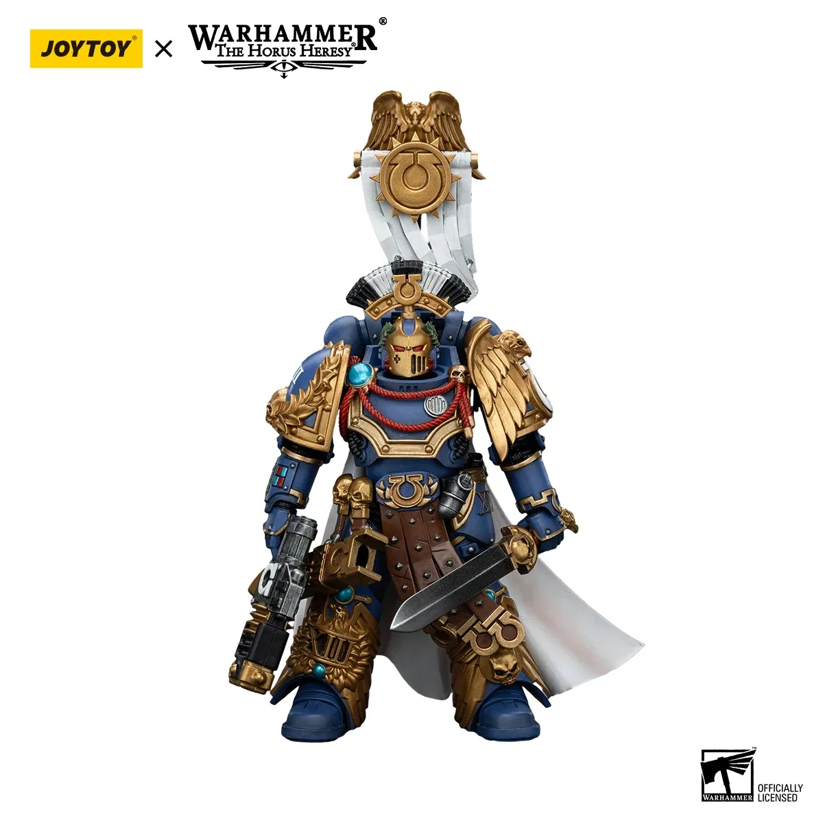 Color: Khaki - [IN-STOCK]JOYTOY Warhammer 40K 1/18 Action Figures Ultramarines Lieutenant Titus&Remus Ventanus&Intercessors&Jump Pack  Model