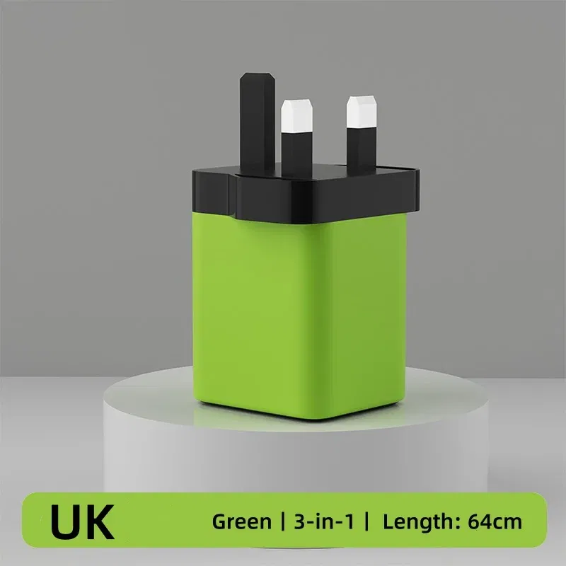 Plug Type: JP - 120W Super Fast Charge Type C USB Phone Charger With Telescopic Retractable USB C Cable For Iphone 16 15 Samsung Laptop