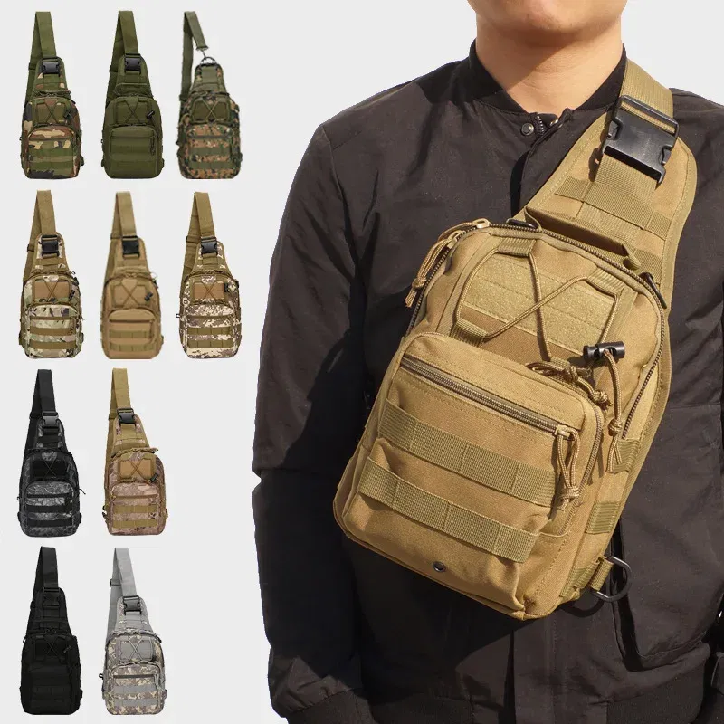 Color: army green - 2024 New Hiking Backpack Sports Climbing Tactical Backpack Camping Hunting Backpack Outdoor Fishing Shoulder Bag